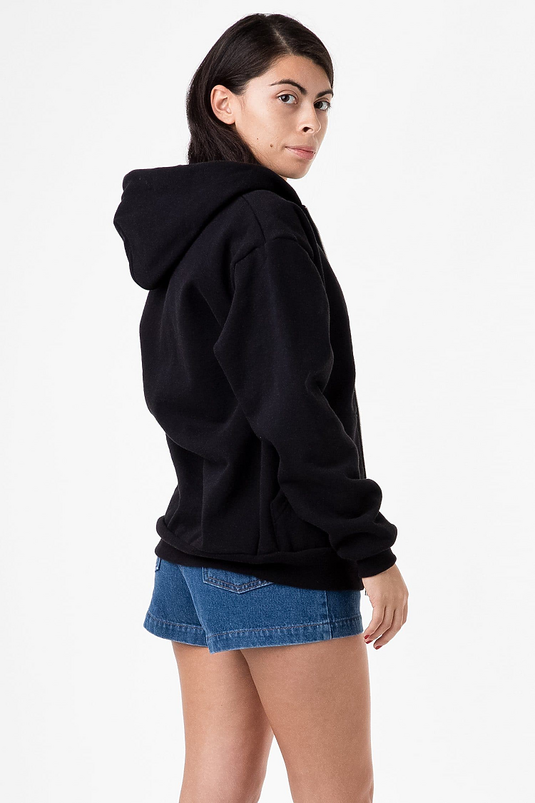 L/S Heavy Fleece Zip Up 14 oz Black