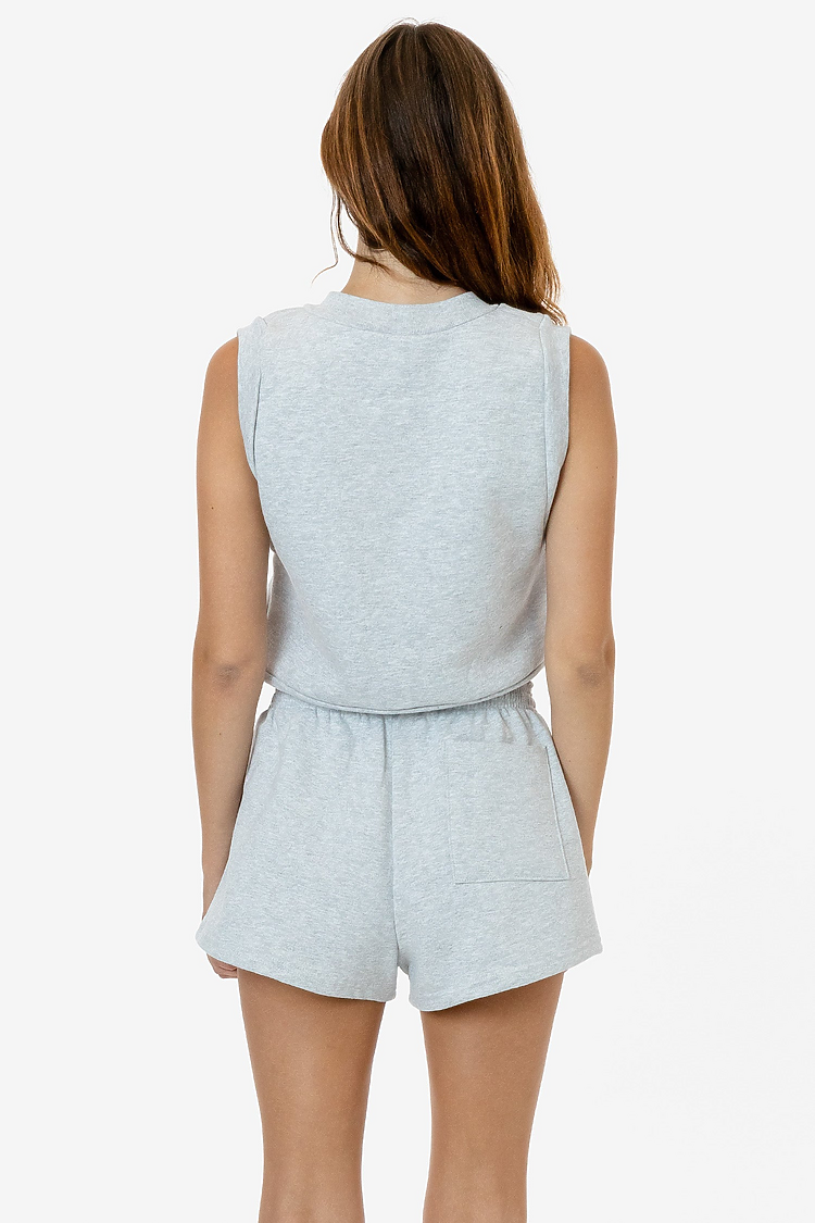 HF Cropped V-Neck Vest ASH