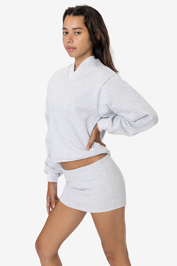 HEAVY FLEECE MINI SKIRT ASH