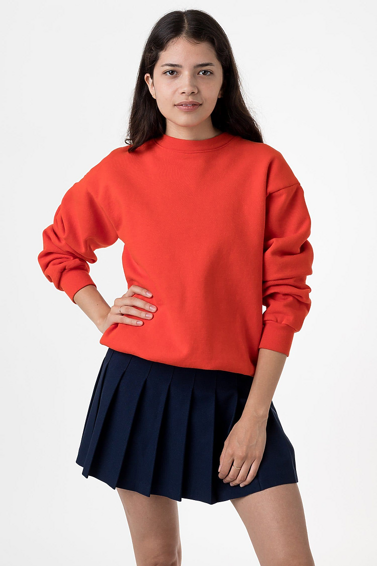 14oz L/S Heavy Fleece Pullover BRIGHT ORANGE