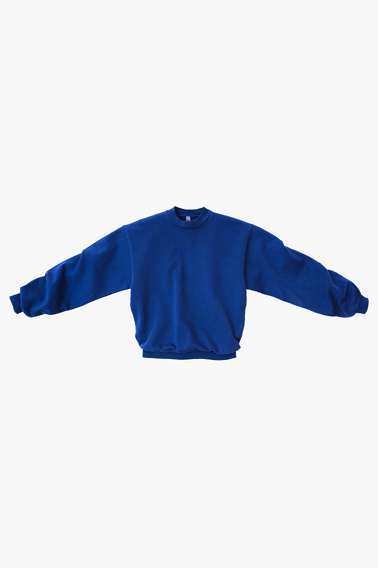 L/S Heavy Fleece PO Crew 14 oz COBALT BLUE