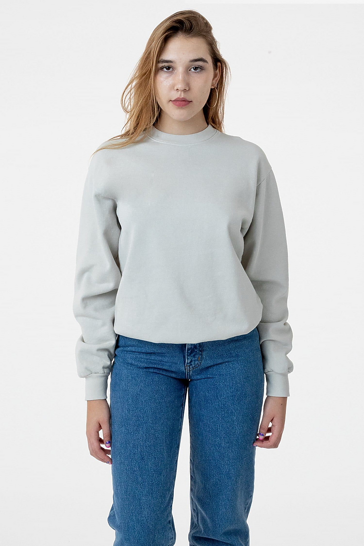 L/S Heavy Fleece PO Crew 14 oz CEMENT
