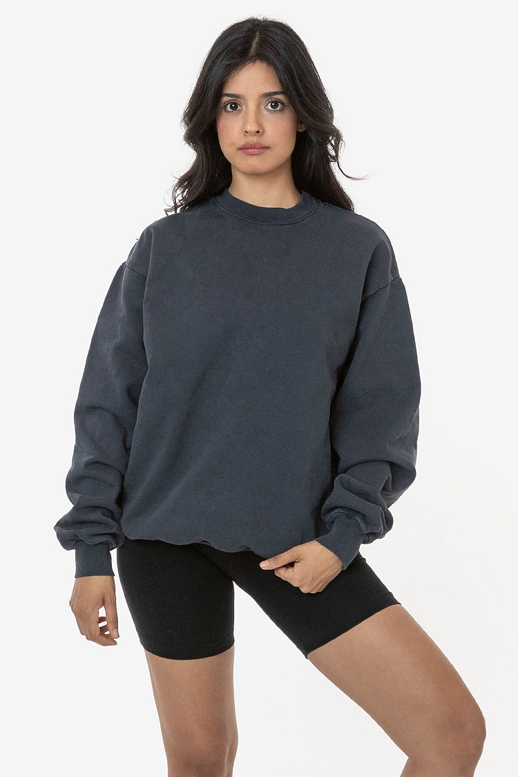 L/S Heavy Fleece PO Crew 14 oz DOLPHIN BLUE