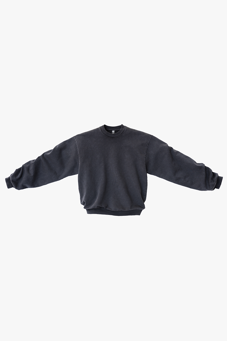 L/S Heavy Fleece PO Crew 14 oz DOLPHIN BLUE