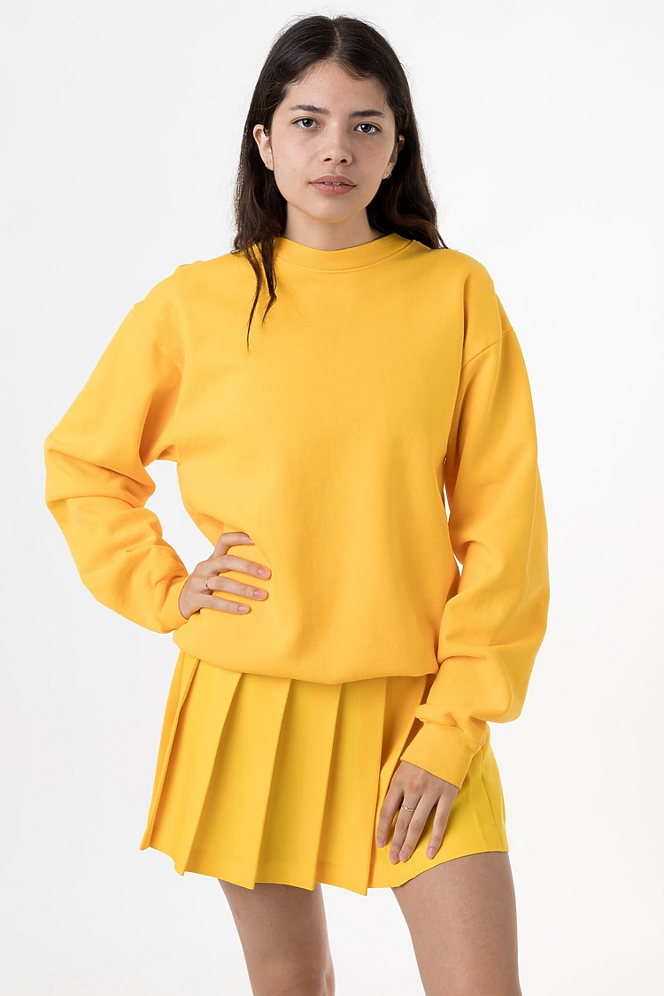 14oz L/S Heavy Fleece Pullover GOLD