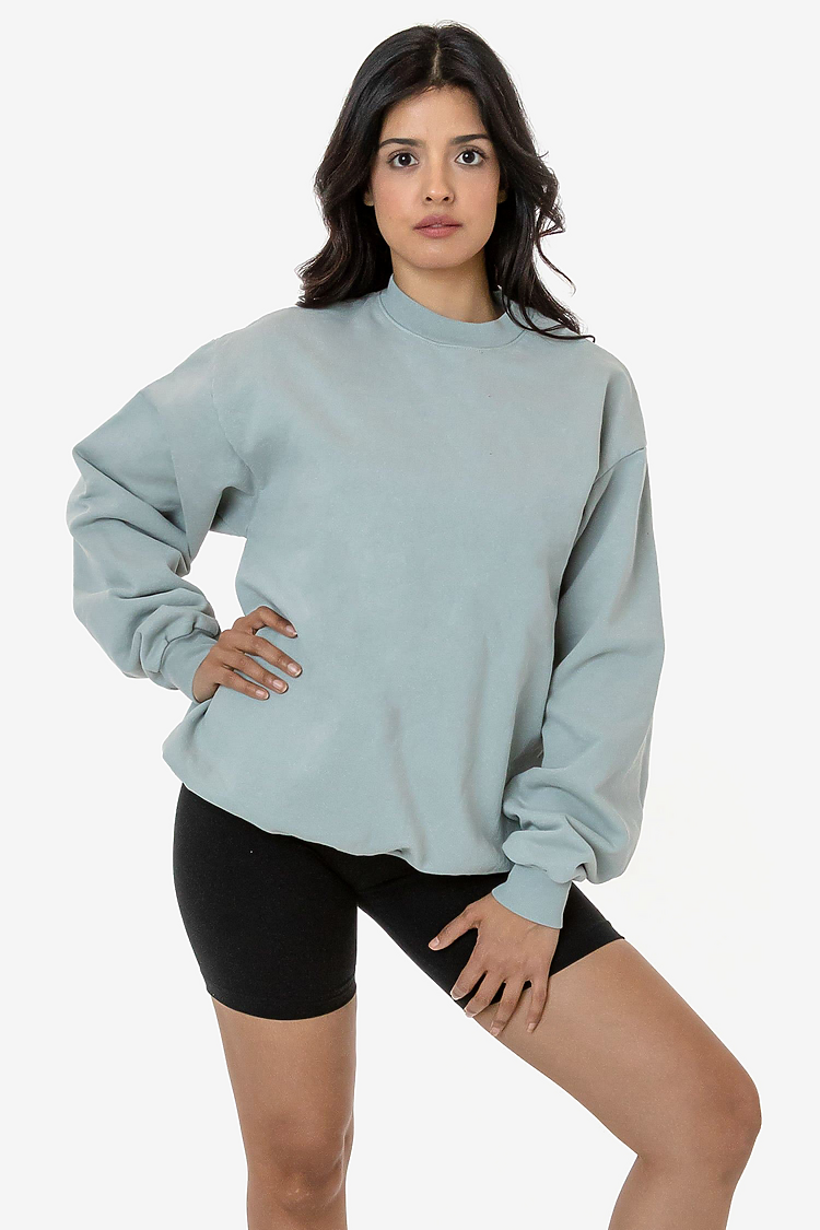 L/S Heavy Fleece PO Crew 14 oz SAGE