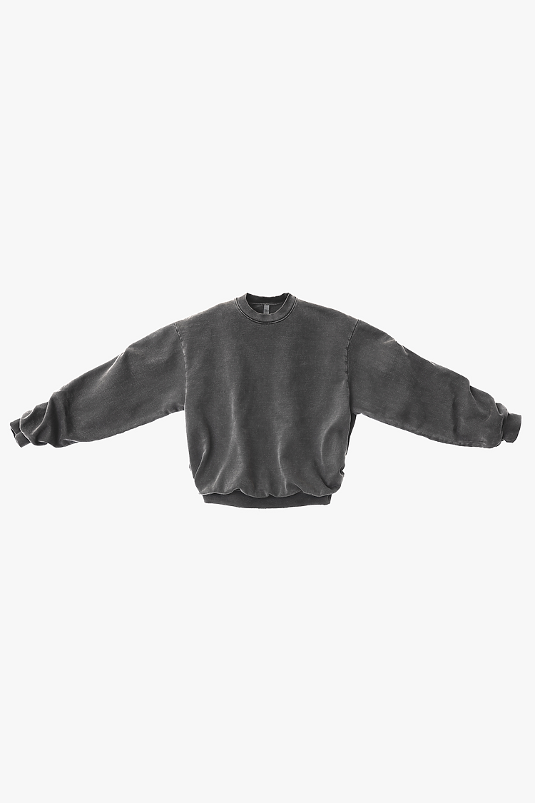 L/S Heavy Fleece PO Crew 14 oz VINTAGE BLACK