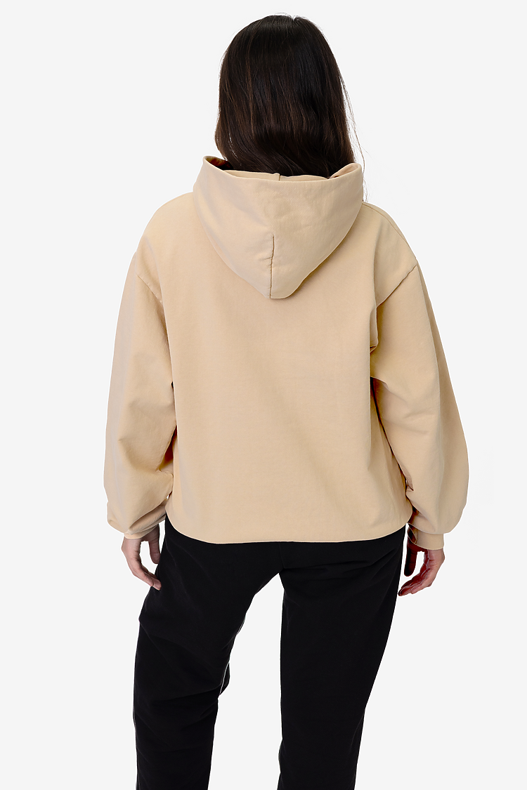 L/S Heavy Fleece Hood PO 14 oz BEIGE