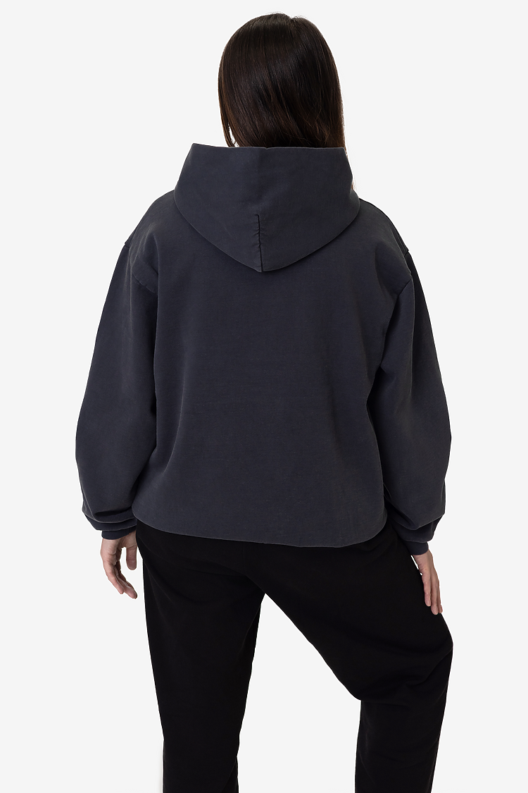 L/S Heavy Fleece Hood PO 14 oz Black Edge