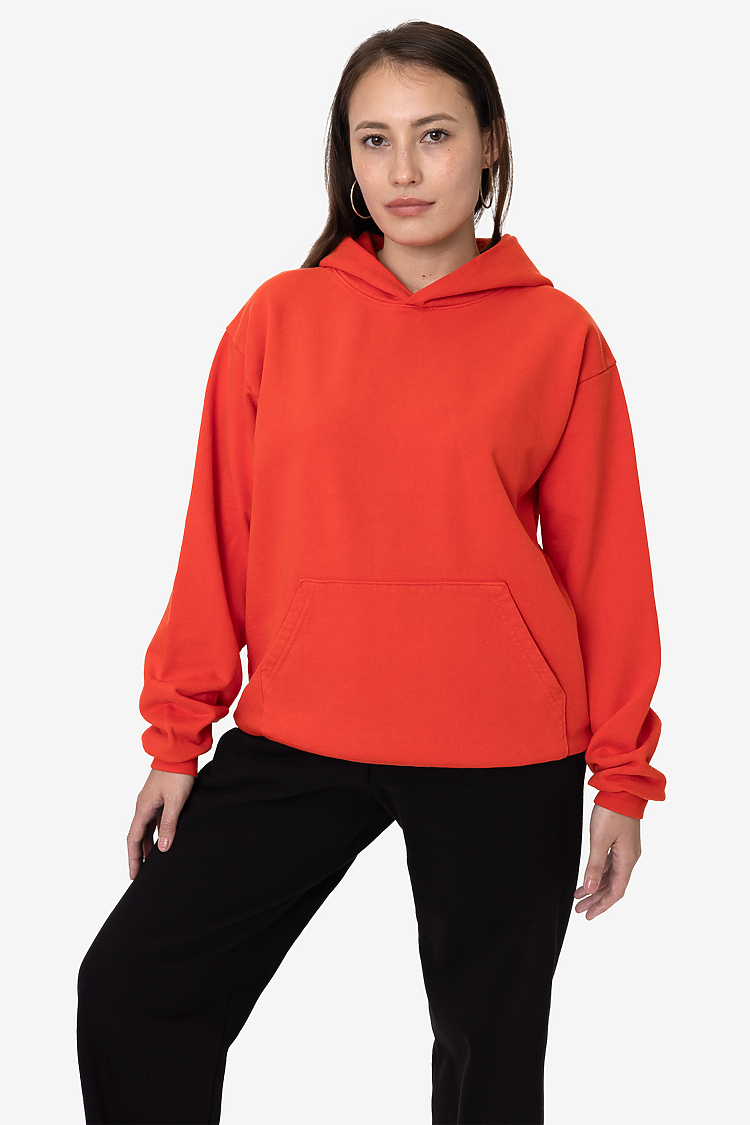 L/S Heavy Fleece Hood PO 14 oz BRIGHT ORANGE