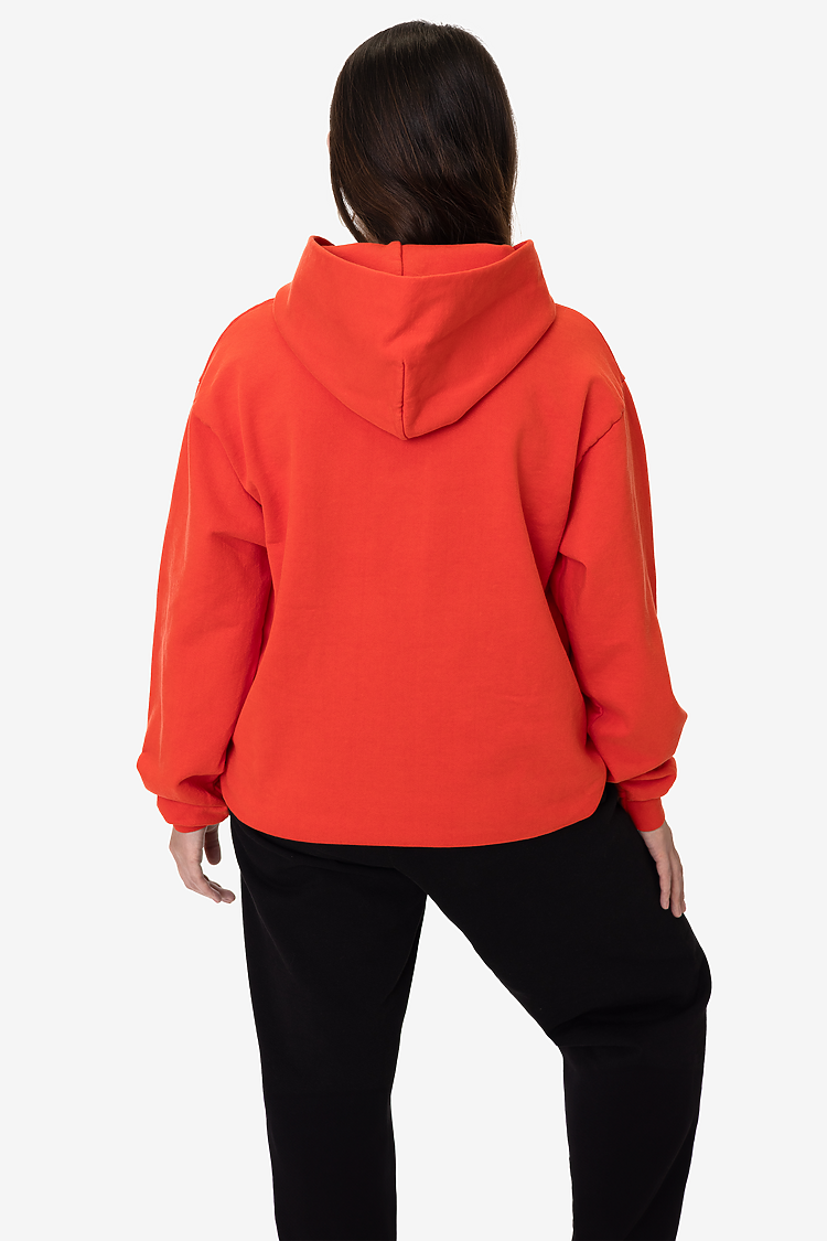 L/S Heavy Fleece Hood PO 14 oz BRIGHT ORANGE