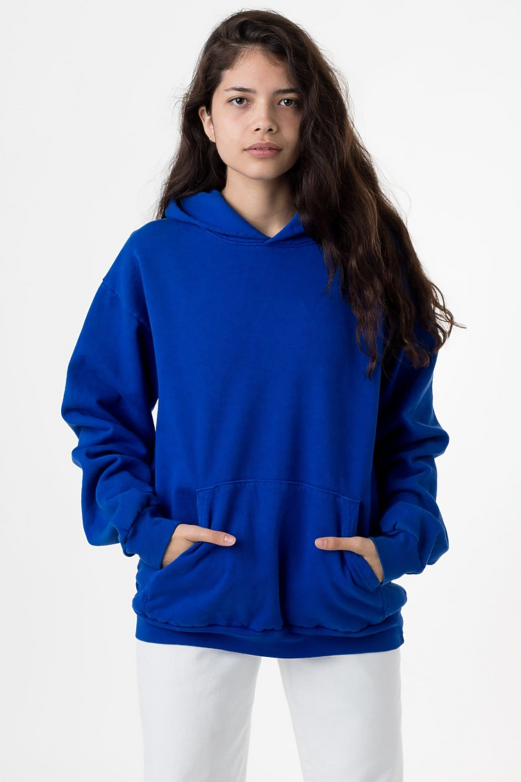 L/S Heavy Fleece Hood PO 14 oz COBALT BLUE