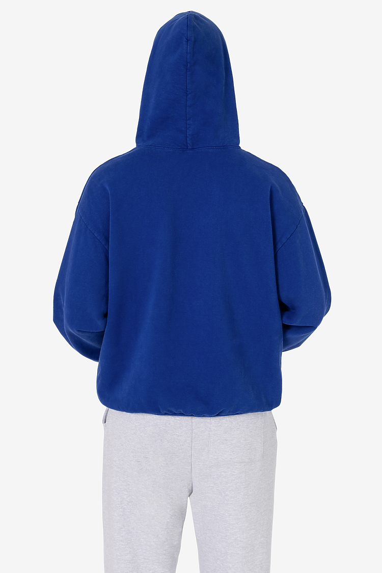 L/S Heavy Fleece Hood PO 14 oz COBALT BLUE