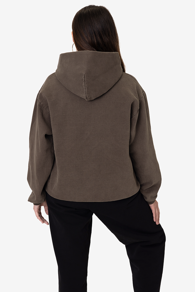 L/S Heavy Fleece Hood PO 14 oz Clove