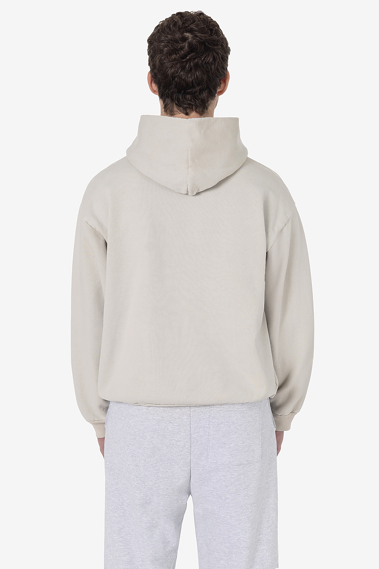 L/S Heavy Fleece Hood PO 14 oz CEMENT
