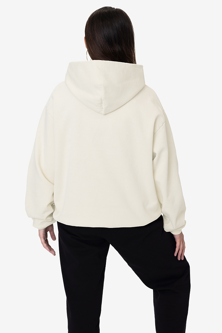 L/S Heavy Fleece Hood PO 14 oz CREME