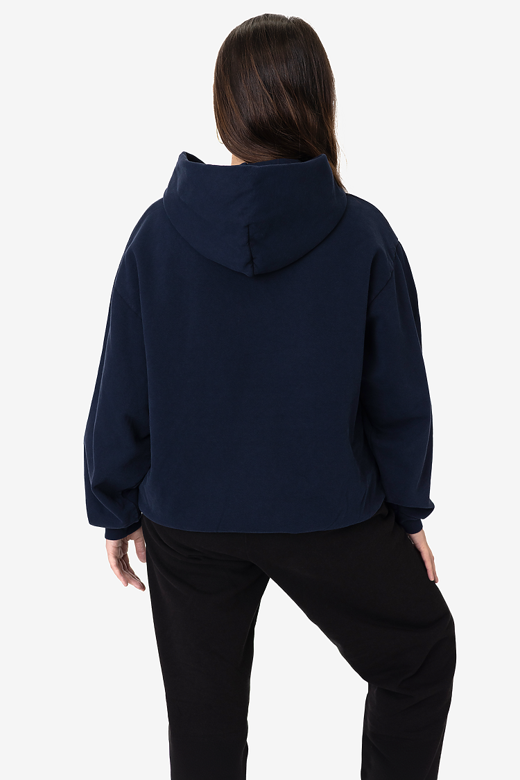 L/S Heavy Fleece Hood PO 14 oz NAVY