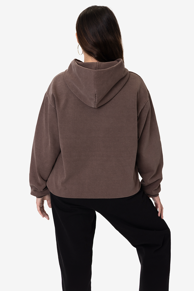 L/S Heavy Fleece Hood PO 14 oz Patchouli