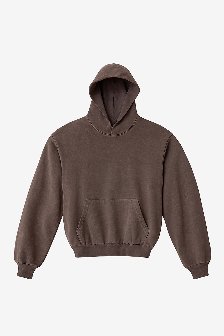 L/S Heavy Fleece Hood PO 14 oz Patchouli