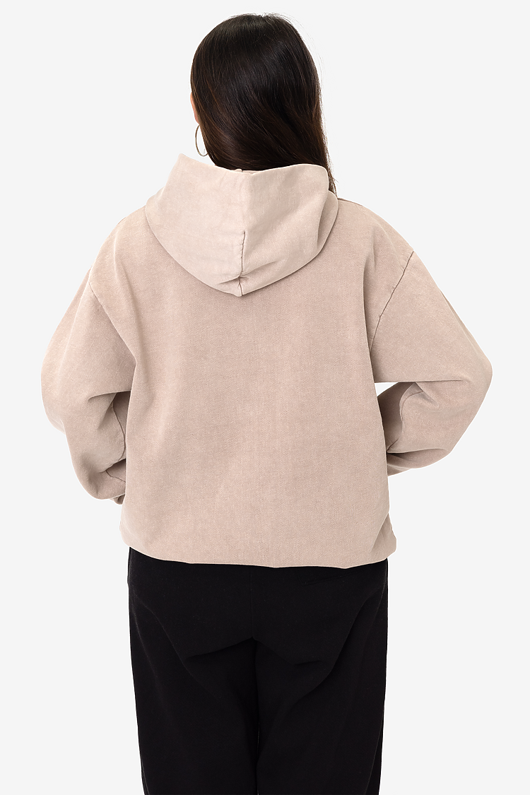 L/S Heavy Fleece Hood PO 14 oz Rose Quartz