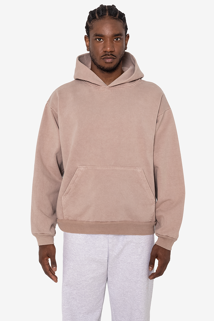 L/S Heavy Fleece Hood PO 14 oz Rose Quartz