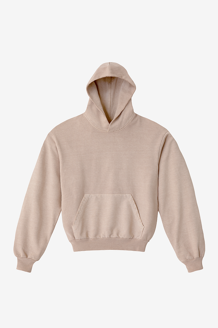 L/S Heavy Fleece Hood PO 14 oz Rose Quartz