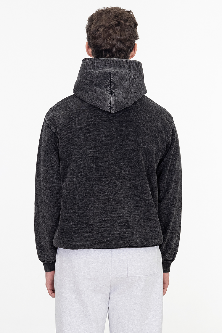 L/S MW HF Hooded PO 14 oz Carbon Black