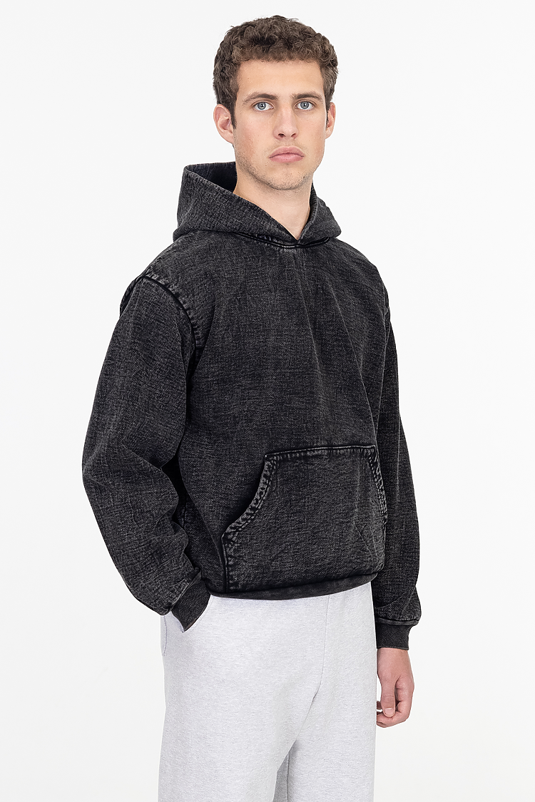 L/S MW HF Hooded PO 14 oz Carbon Black
