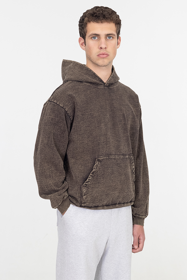 L/S MW HF Hooded PO 14 oz Cocoa