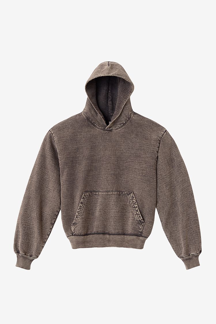L/S MW HF Hooded PO 14 oz Cocoa
