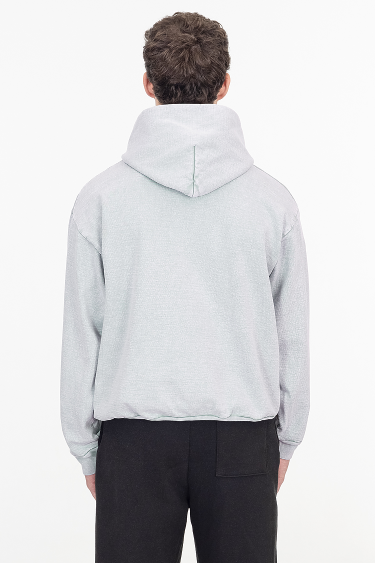 L/S MW HF Hooded PO 14 oz Ice Grey