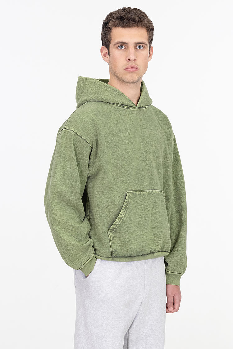 L/S MW HF Hooded PO 14 oz Matcha