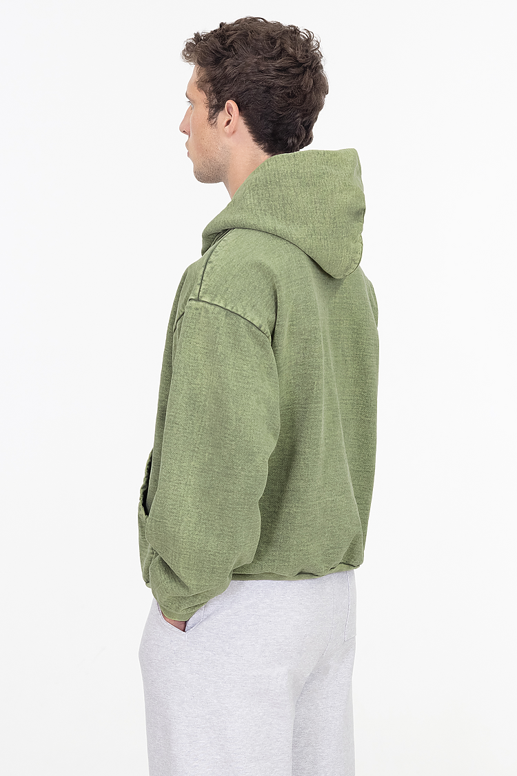 L/S MW HF Hooded PO 14 oz Matcha