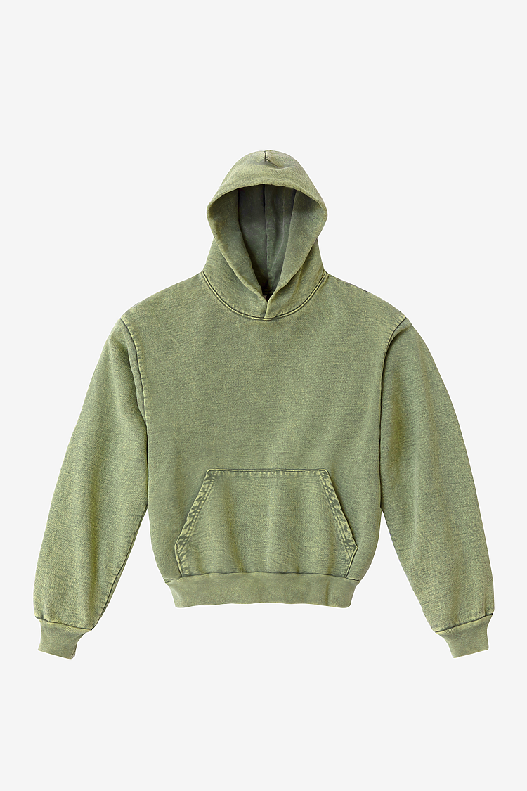 L/S MW HF Hooded PO 14 oz Matcha