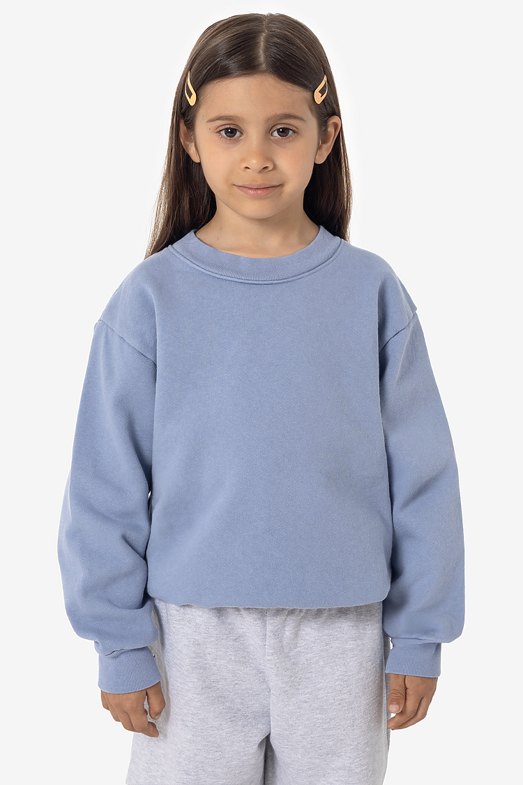 Kids Heavy Fleece Crewneck CLEAR BLUE