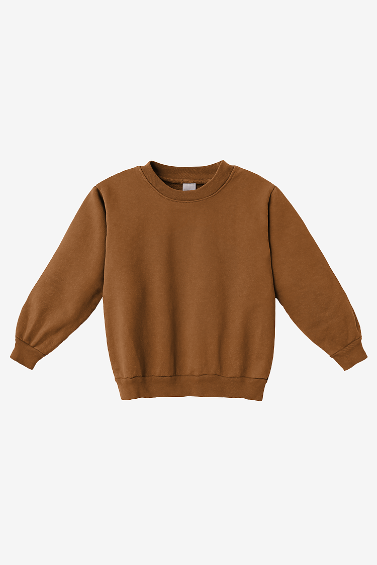 Kids Heavy Fleece Crewneck GINGER