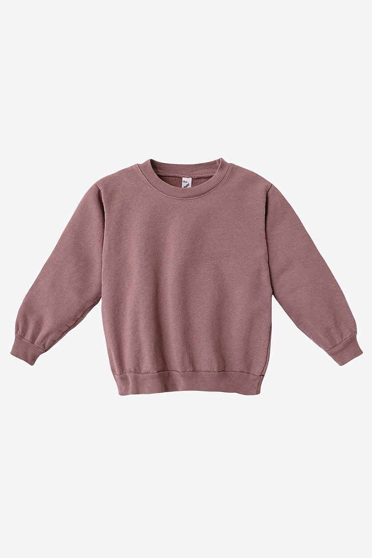 Kids Heavy Fleece Crewneck MAUVE