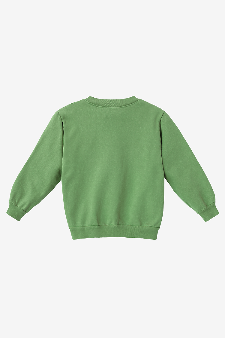 Kids Heavy Fleece Crewneck VINTAGE GREEN