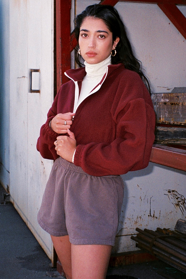 Garment Dye Heavy Fleece Short MAUVE