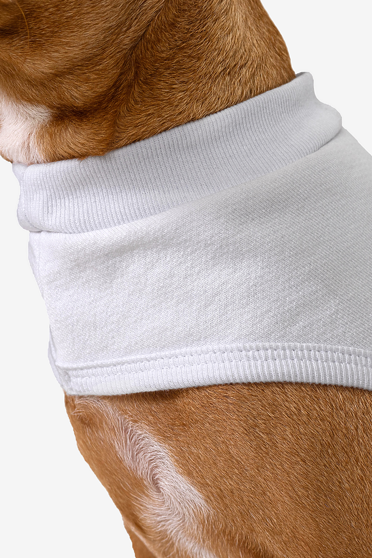 Heavy Fleece Fleece Dog Vest White