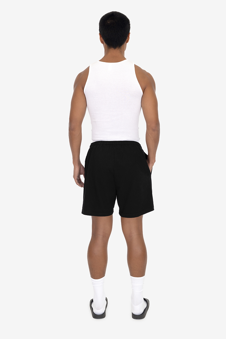 8.5 oz Heavy Jersey Gym Shorts Black