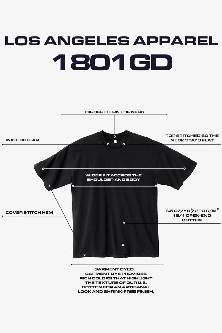 S/S Grmnt Dye Crew Neck 6.5oz CHOCOLATE