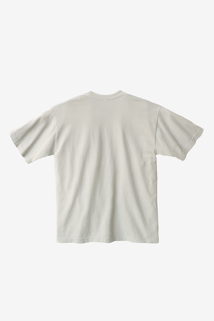 S/S Grmnt Dye Crew Neck 6.5oz CEMENT