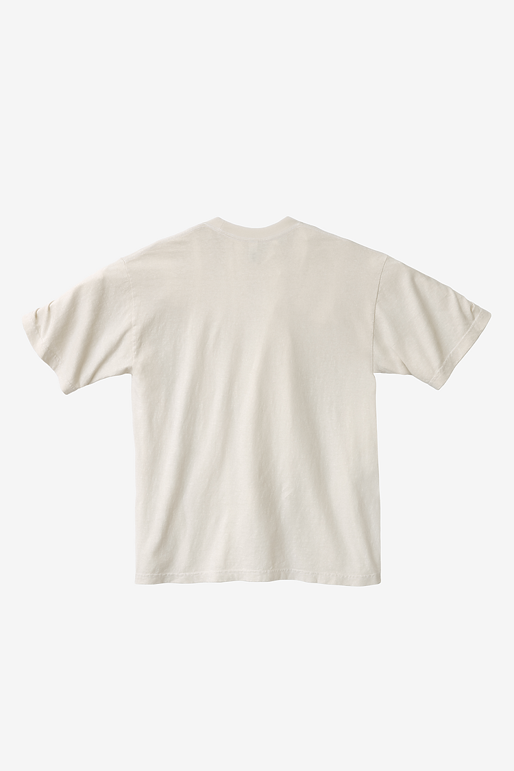 S/S Grmnt Dye Crew Neck 6.5oz CREME