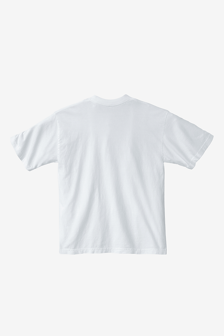 S/S Grmnt Dye Crew Neck 6.5oz White