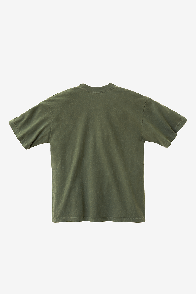 S/S Garment Dye Crewneck 6.5oz ARMY