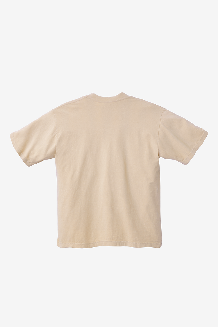 S/S Grmnt Dye Crew Neck 6.5oz BEIGE