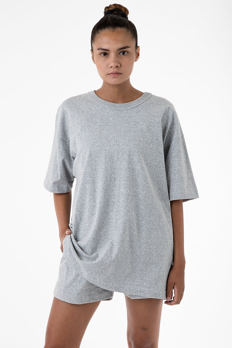 S/S Mck Twist Crew Neck 8.0 oz GREY HEATHER