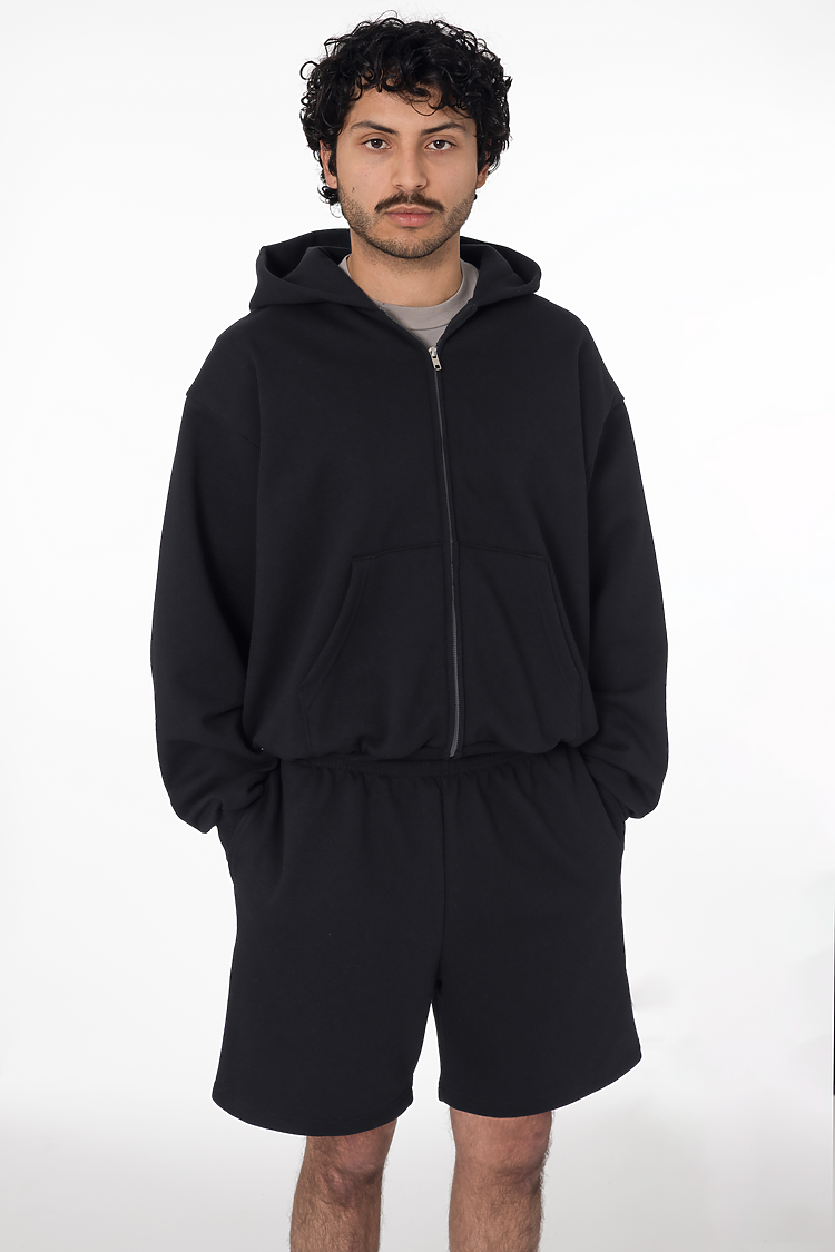 Mid Weight Fleece Mans Shorts Black