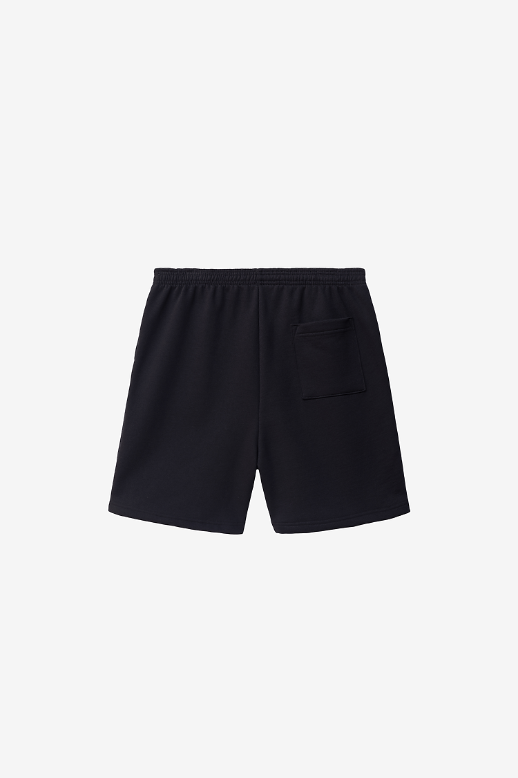Mid Weight Fleece Mans Shorts Black
